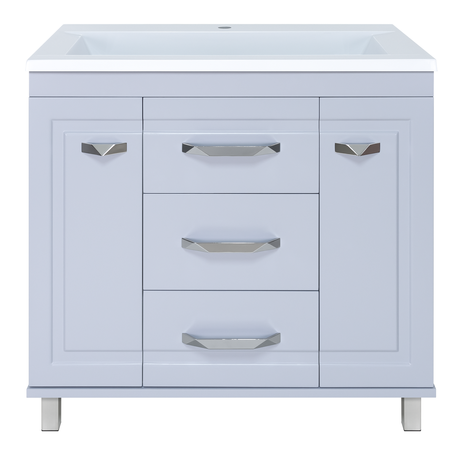 Терра - 90 Тумба с 3 ящ. серая П-Тер01090-01503Я - 0