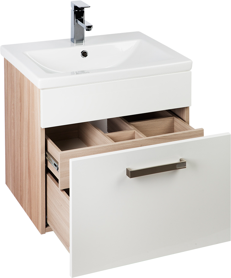 Тумба для комплекта IDDIS Mirro 60 подвесная, белая, дерево MIR60W0i95 - 5