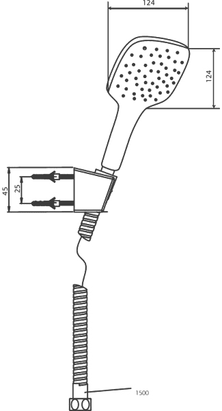 Душевой гарнитур Paini Pescara PSCR131 - 1