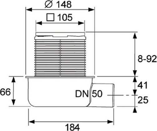 Душевой трап TECE TECEdrainpoint S 50 3601050 - 1