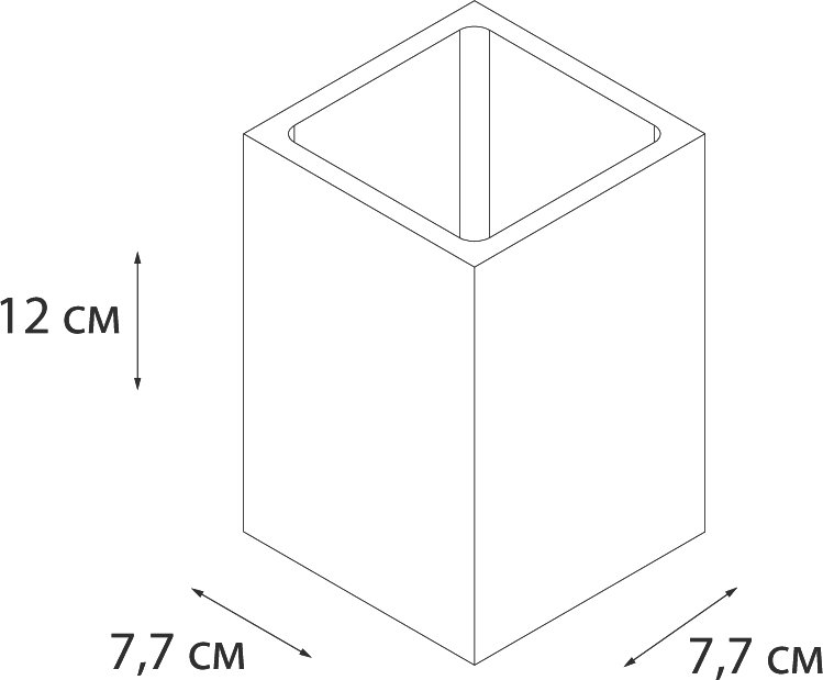 Стакан для зубных щеток FIXSEN Punto  FX-200-3 - 1