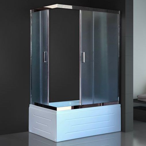 Душевой уголок Royal Bath 120х80 хром стекло матовое RB8120BP-C-CH-R - 0