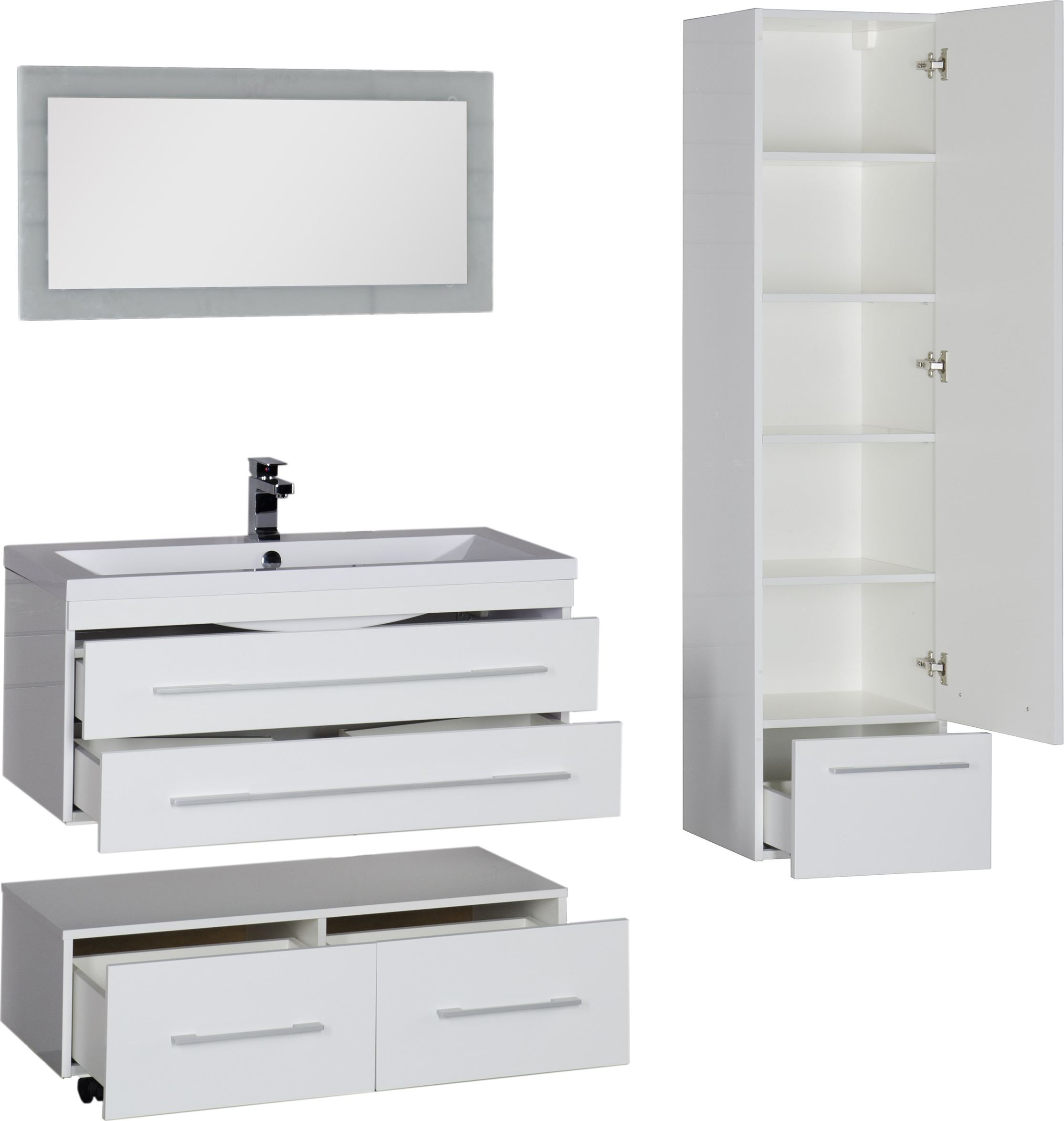 Мебель для ванной Aquanet Нота 100 белая 171496 - 23