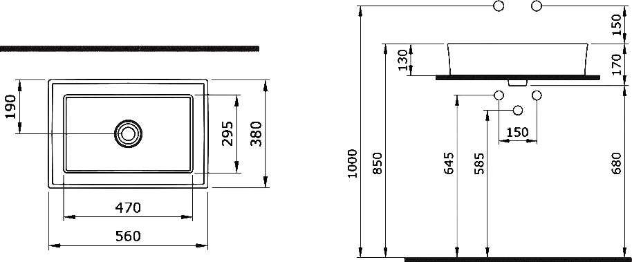 Тумба с раковиной STWORKI Берген 100 белая со светлой столешницей, раковина Bocchi Vessel 1172-061-0125 566606 - 7