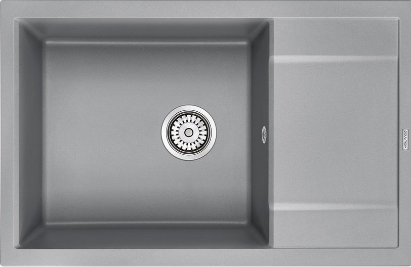 Мойка кухонная Paulmark Verlass 78 серый матовый PM317850-GRM - 0