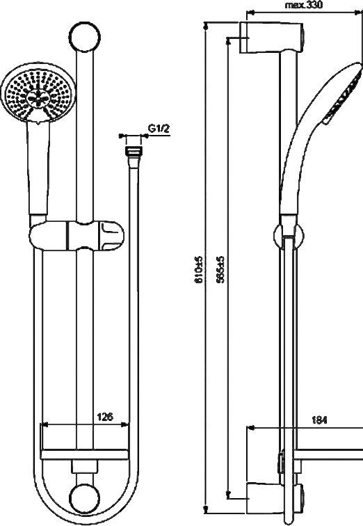 Душевой гарнитур Vidima Fresh  BA212AA - 4