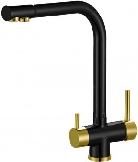 Смеситель Zorg Sanitary ZR 348 YF BLACK BRONZE для кухонной мойки - 0