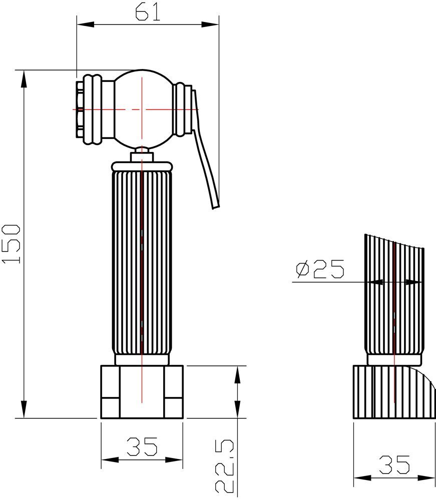 Гигиенический душ Milacio Almeria MC.801.BBR - 1