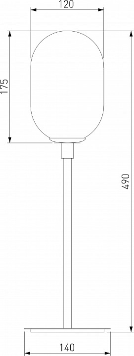 Настольная лампа декоративная Eurosvet Loona 01161/1 латунь - 1