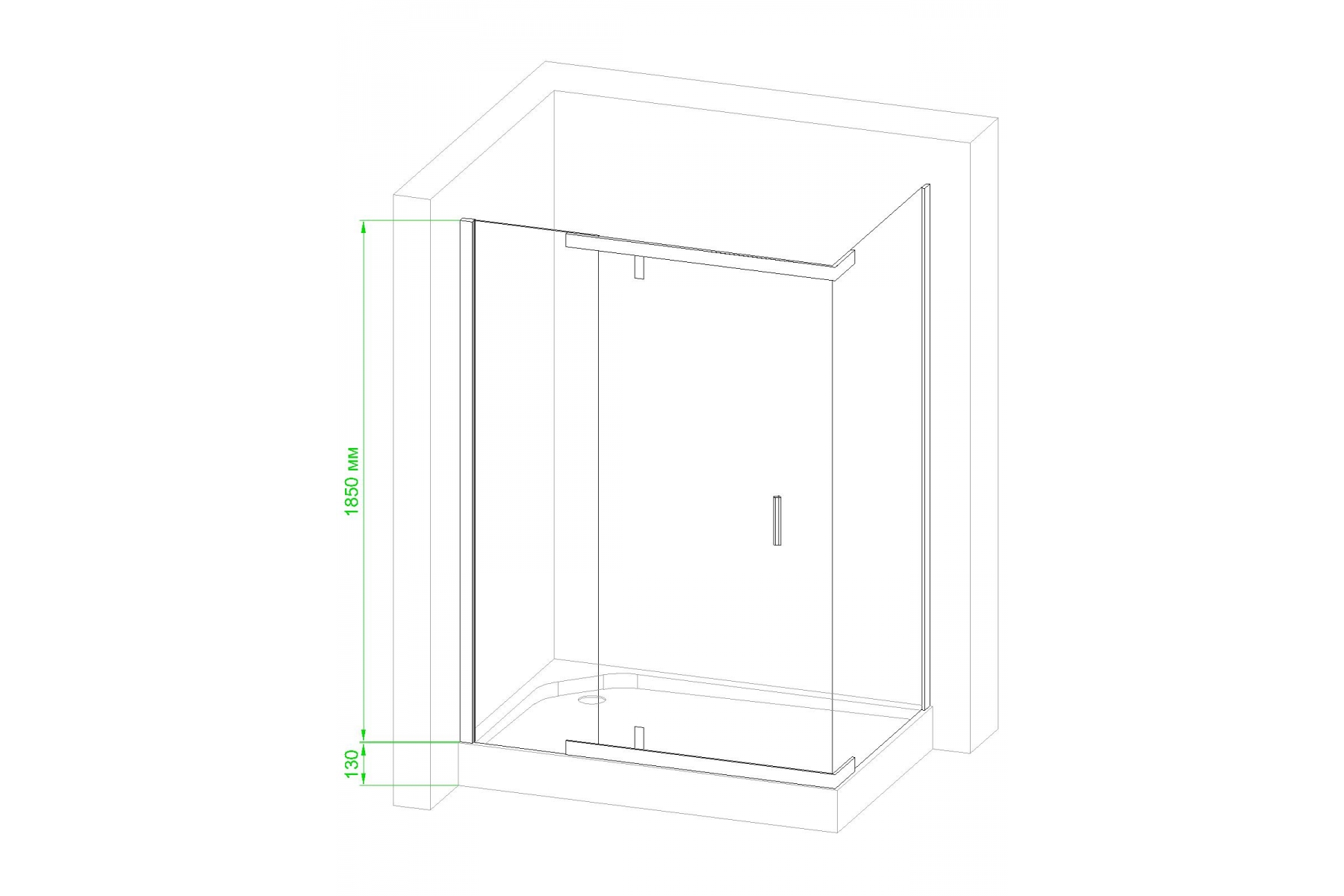 Душевой уголок Royal Bath HPV 120х90 с поддоном профиль белый стекло матовое RB9120HPV-C - 3