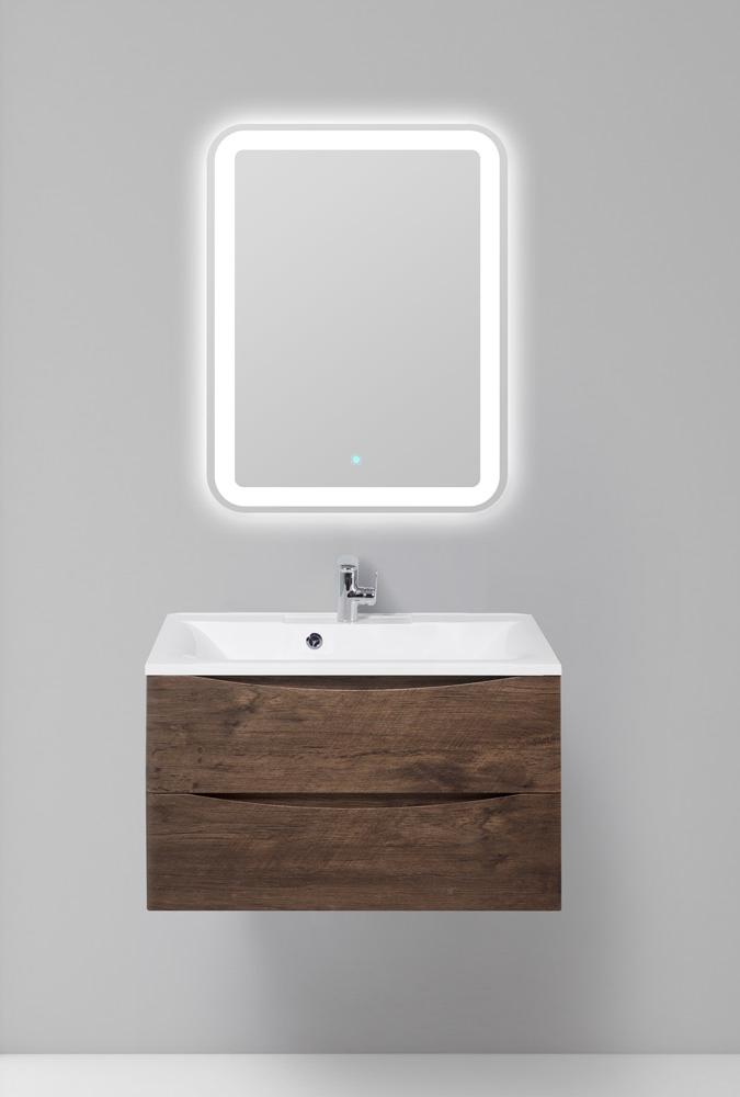 Тумба с раковиной Belbagno Marino 80 темное дерево  - 21