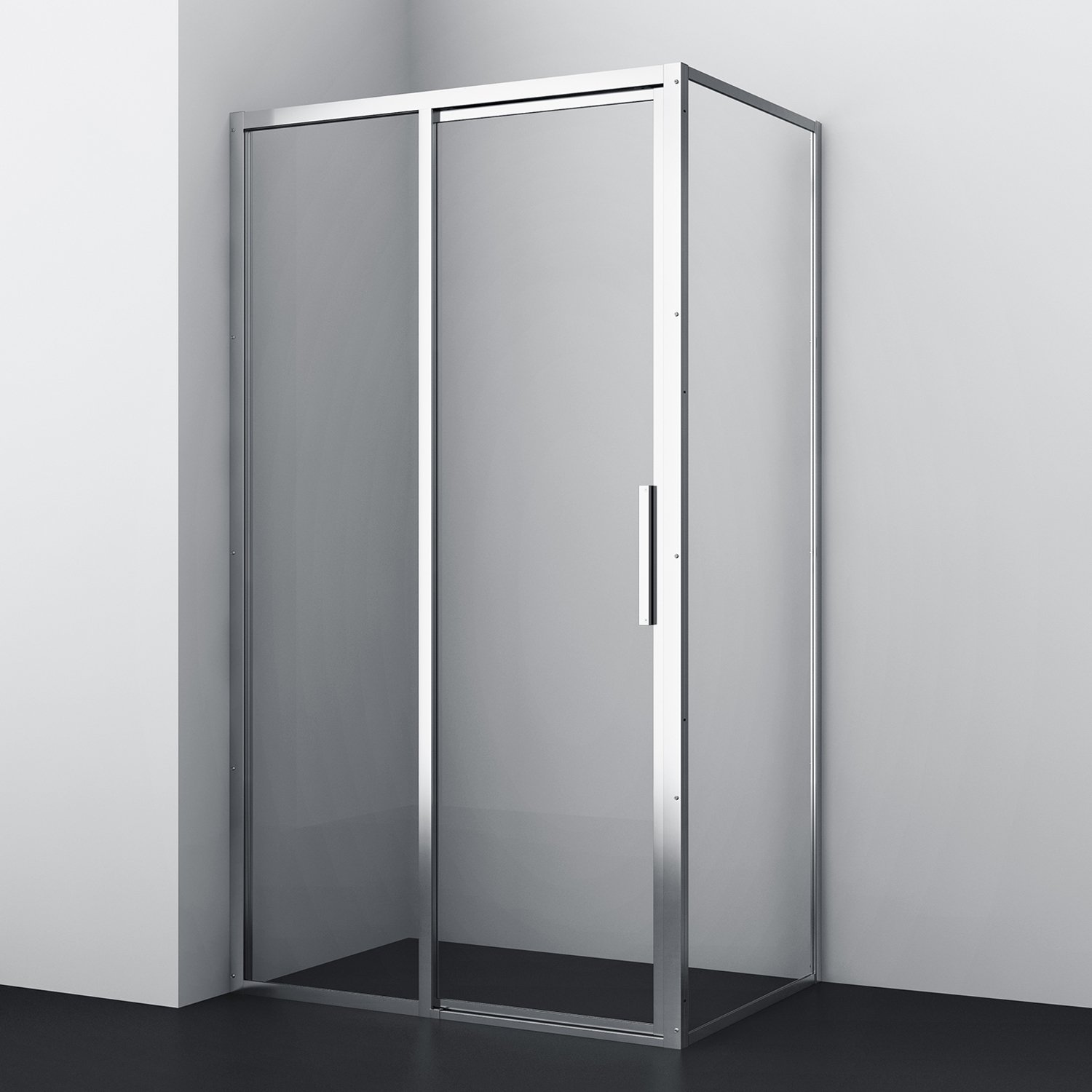 Душевой уголок Wasserkraft Lopau 120x90 L профиль хром стекло прозрачное 32S07L - 0