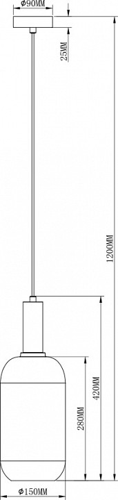 Подвесной светильник Moderli Martin V2890-1P - 2