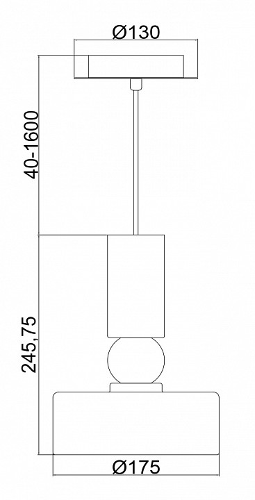 Подвесной светильник Maytoni Void MOD030PL-01GR - 4