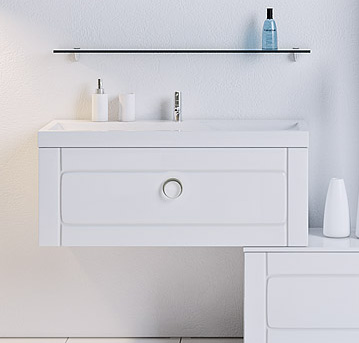 Тумба для комплекта Aqwella 5 stars Инфинити 100 белая Inf.01.10/001 - 0