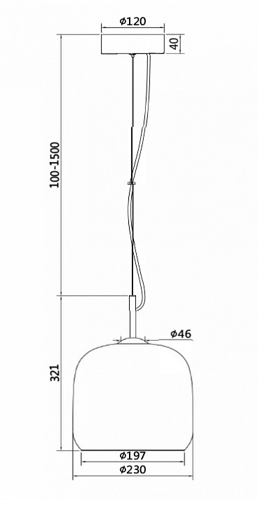 Подвесной светодиодный светильник Maytoni Madmen MOD128PL-L6BR - 3