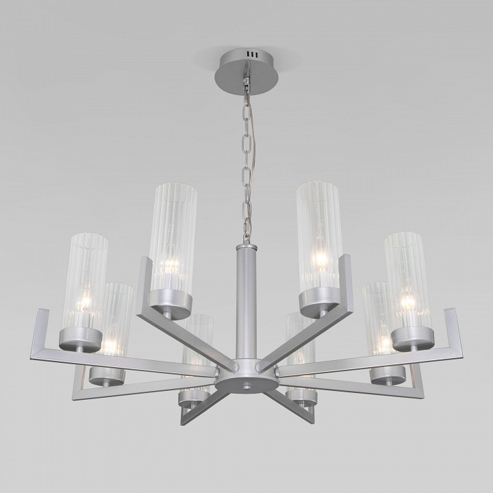 Подвесная люстра Eurosvet Arganie 60133/8 серебро - 3