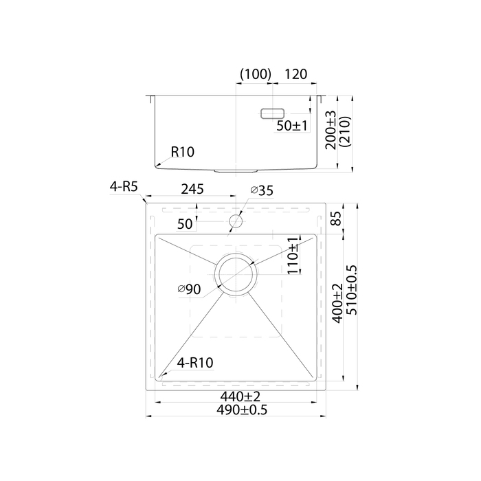 Мойка нержавеющая сталь, сатин HAZ49S0i77 - 3