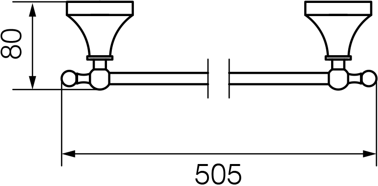 Полотенцедержатель Veragio Gialetta VR.GIL-6421.DO золото - 1