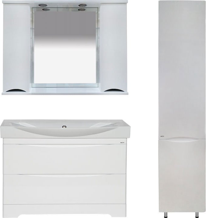 Мебель для ванной Misty Элвис 105 белая - 1