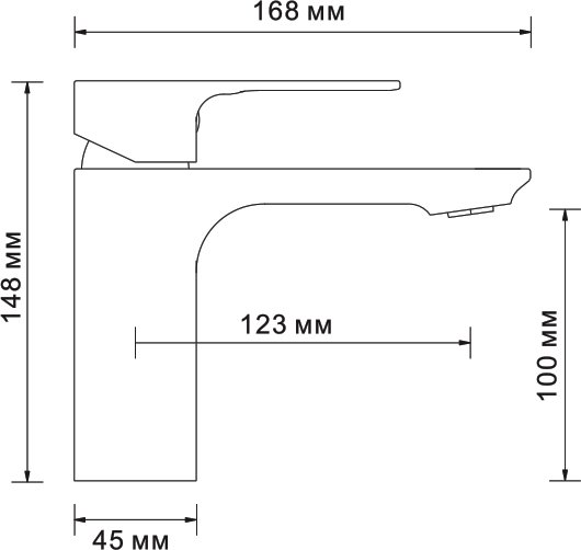 Смеситель Wasserkraft Dinkel 5803 для раковины - 4