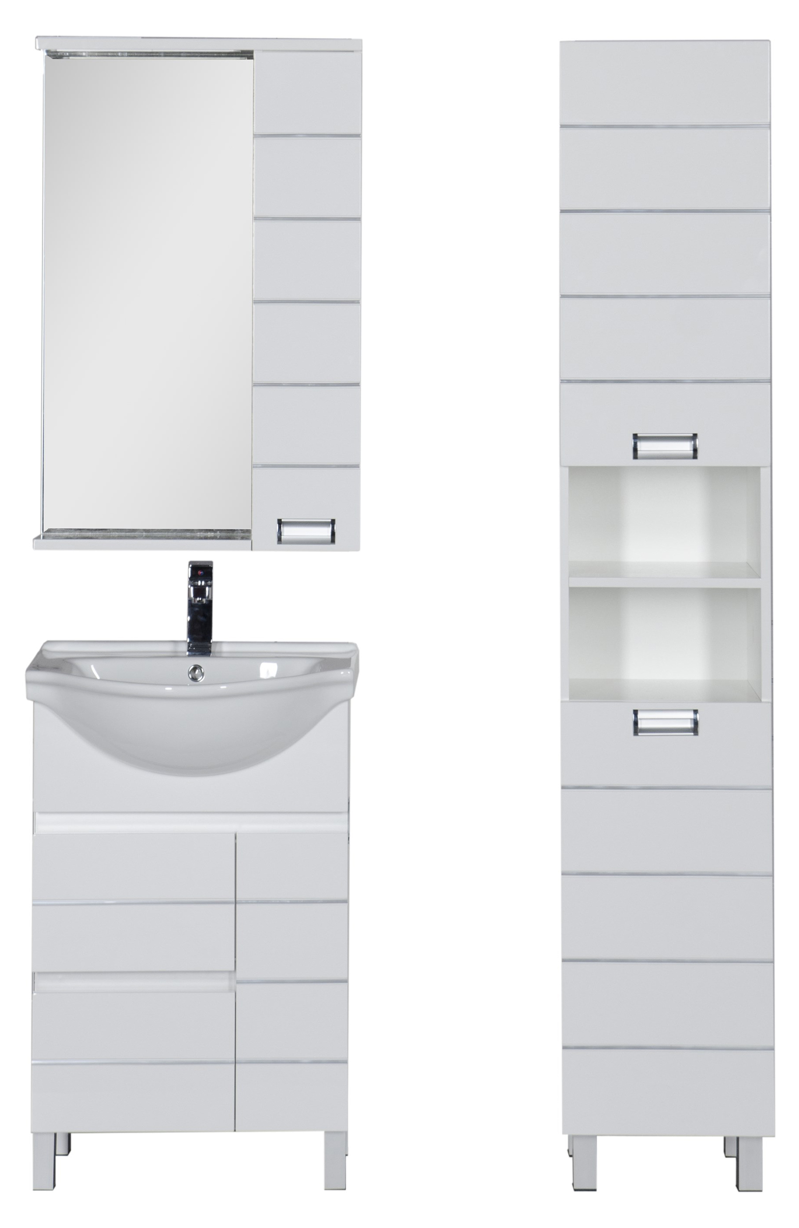 Шкаф-пенал Aquanet Доминика 35 белый 170802 - 10