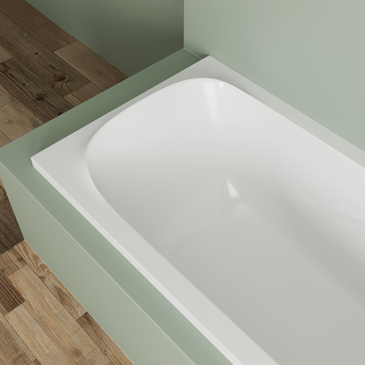 Ванна из литьевого мрамора Delice Triumph 170х70 белый DLR330010 - 4