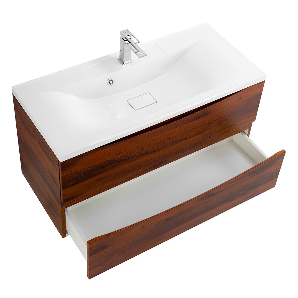Тумба с раковиной BelBagno Marino 100 темное дерево - 5