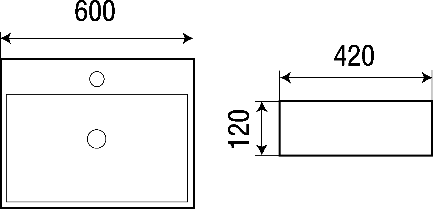 Раковина накладная Weltwasser WW ELBACH 2173 M845 60 белый - серый  10000004543 - 3