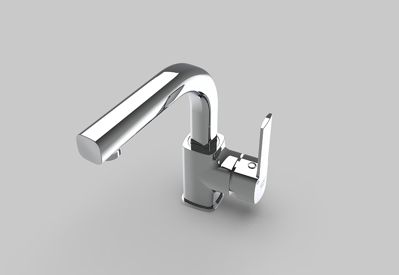 Смеситель для раковины GPD Pedra хром MTL160 - 6