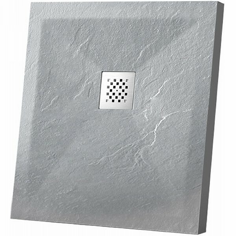 Поддон для душа Vincea 100х100 серый матовый VST-4SR1010G - 0