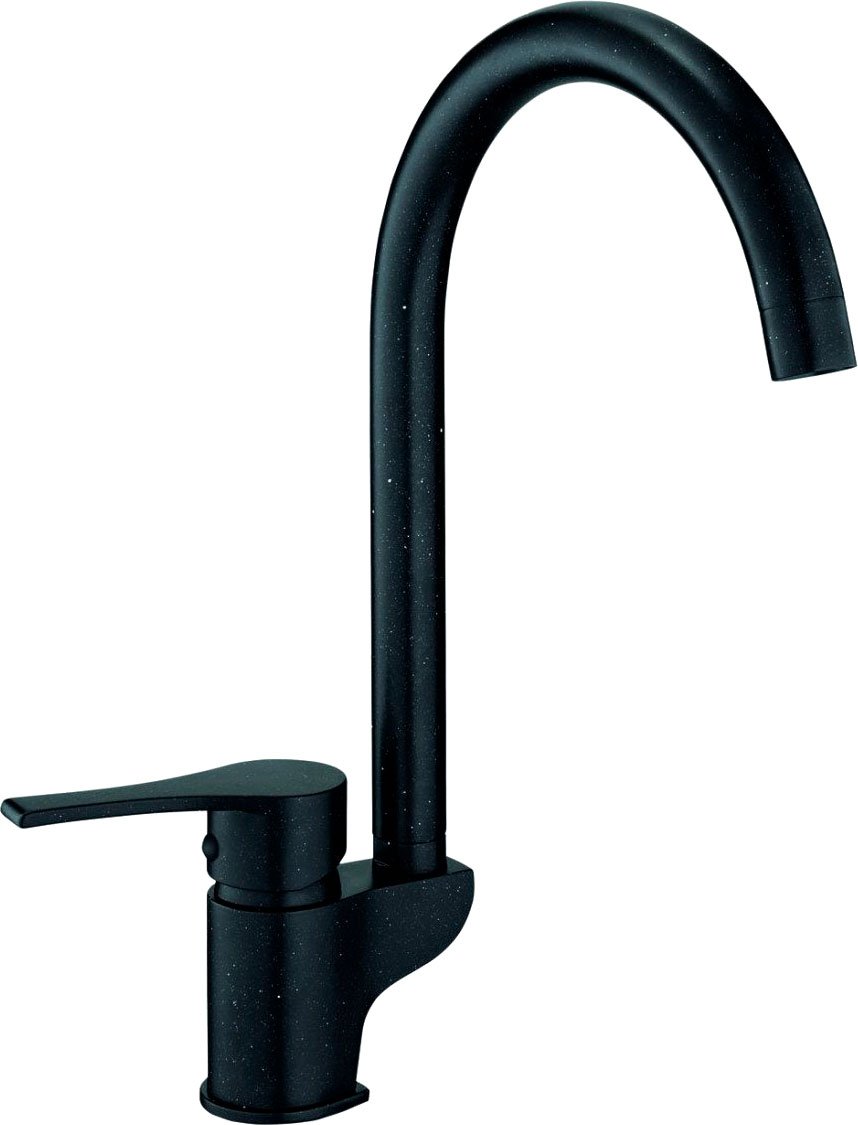 Смеситель для кухни GPD Atros черный матовый MTE65-SG - 0