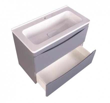 Тумба под раковину Style Line Бергамо мини 70 Люкс Plus, серый  СС-00002319 - 1
