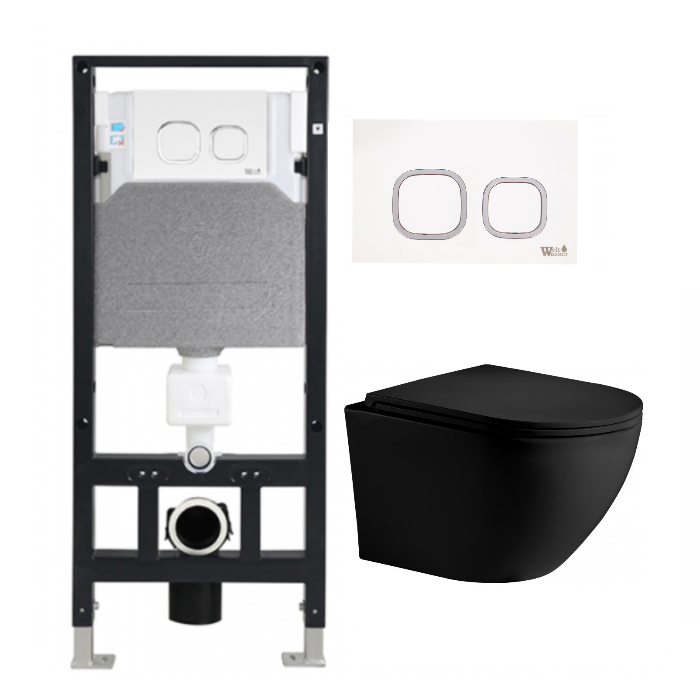 Комплект Weltwasser AMBERG 506 + MERZBACH 004 MT-BL + AMBER RD-WT  10000006811 - 0