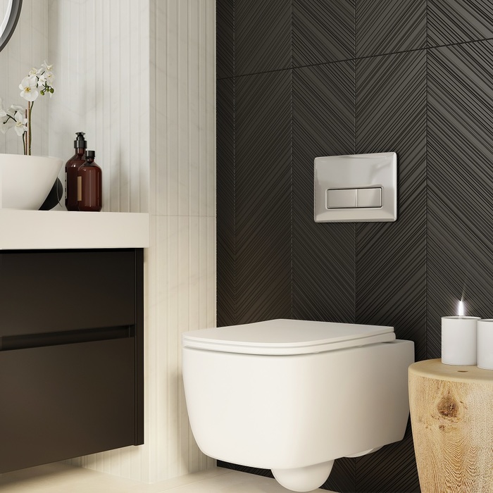 Клавиша смыва, универсальная, хром, Unifix, 041, IDDIS, UNI41CHi77 - 2