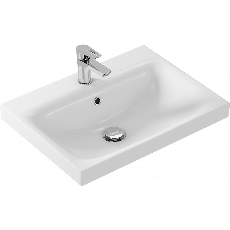 Мебельная раковина Misty Moduo 50 белая глянцевая S-UM-MOD50/1 - 0