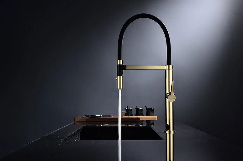 Смеситель для кухни Paulmark Leader золото Le214101-G - 2