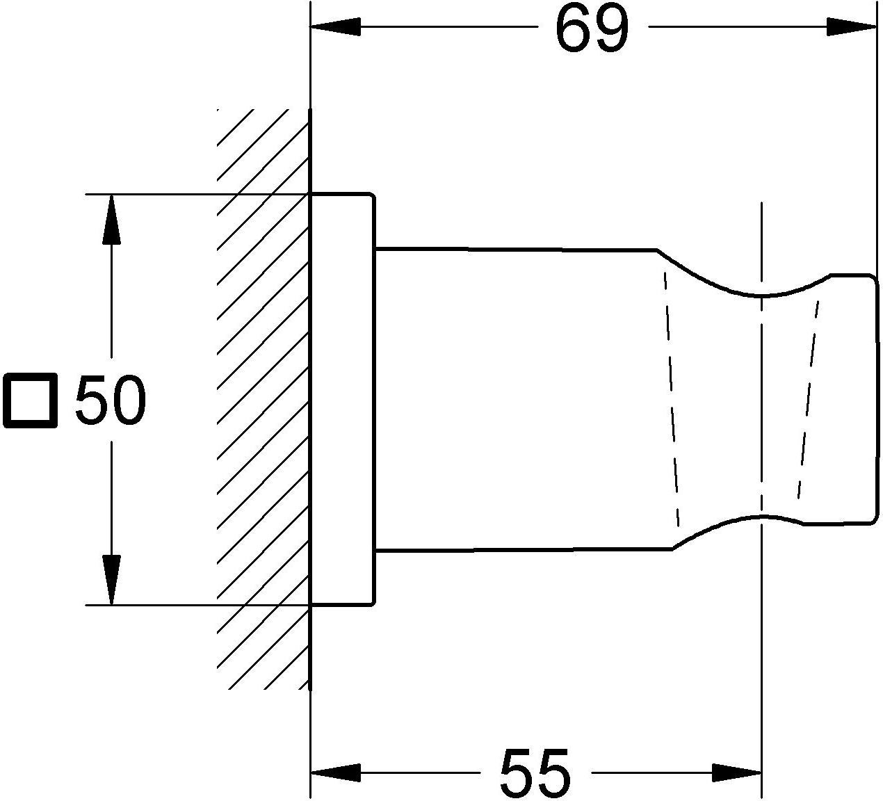 Настенный держатель Grohe Rainshower 27075000 - 3
