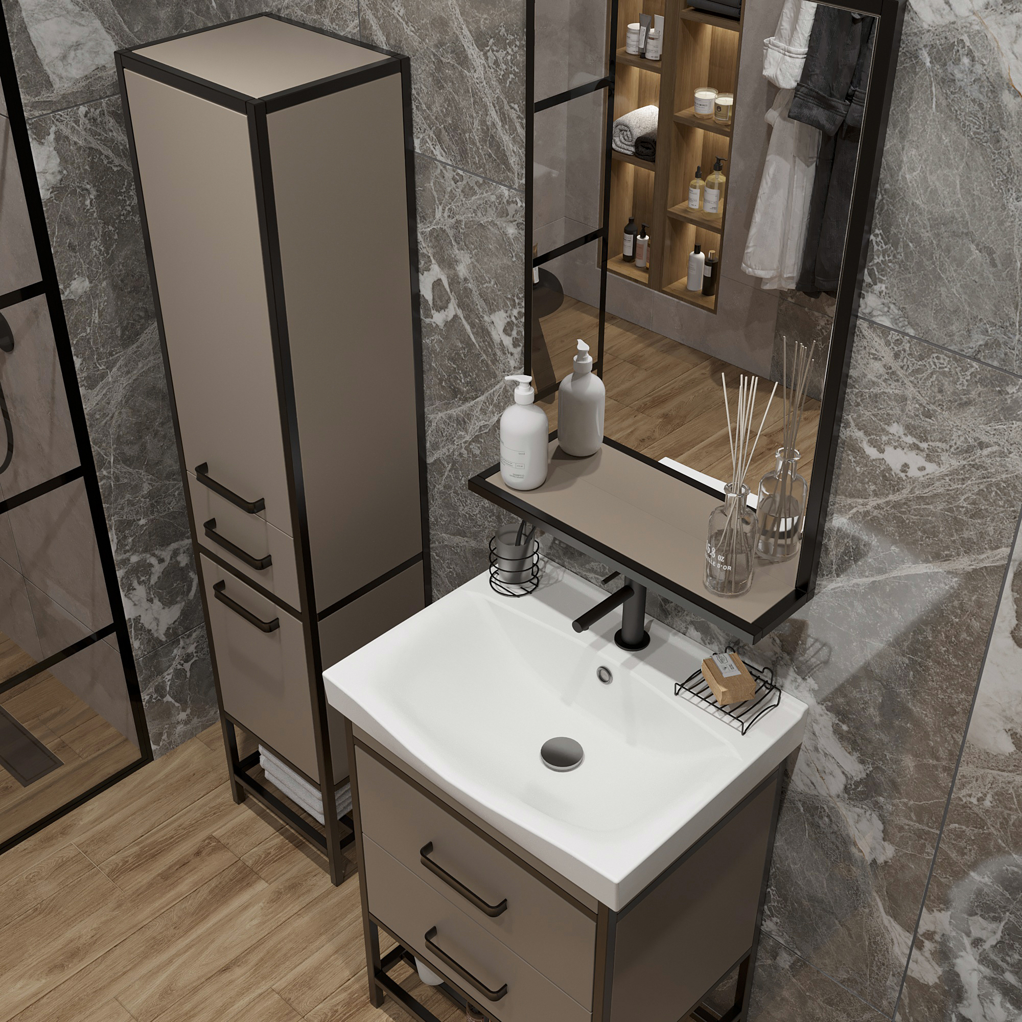 Стакан DIWO Смоленск ПК14786 черный муар - 7