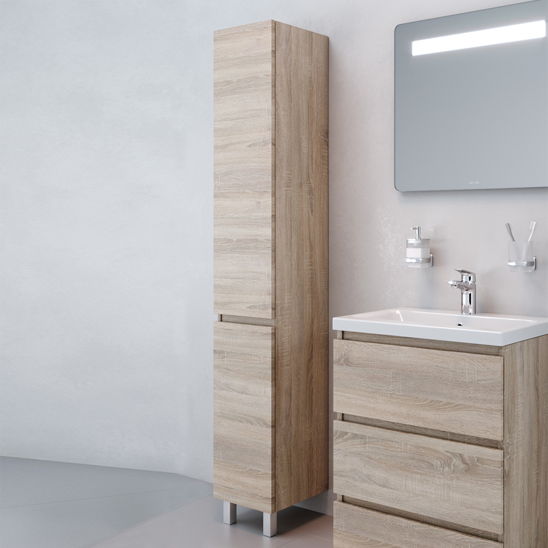 Шкаф-пенал AM.PM Gem S R, светлый дуб M91CSR0306OF - 1