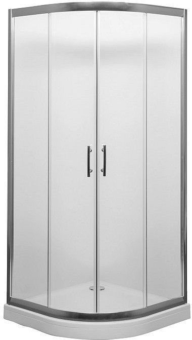 NAA2142 Душевая шторка Alfa (1000х1000х2000) стекло прозрачное хром, R550  185040 - 0