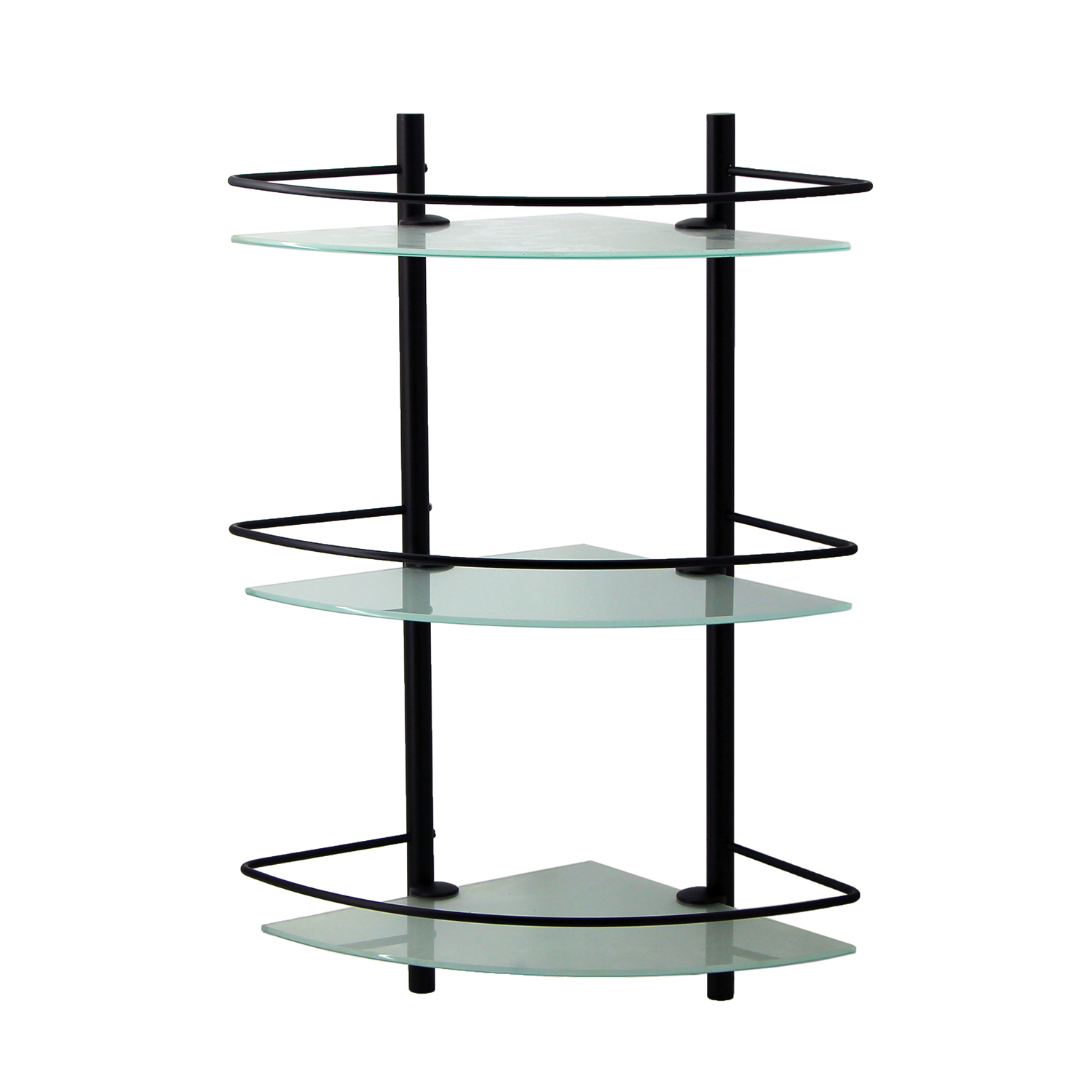 K-3133BLACK Полка стеклянная тройная - 1