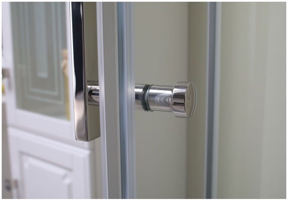 NPE2142 Душевая шторка DELTA ( 900 х 900 х2000 ) нержавеющая сталь стекло прозр 8 мм(R550)  202312 - 2