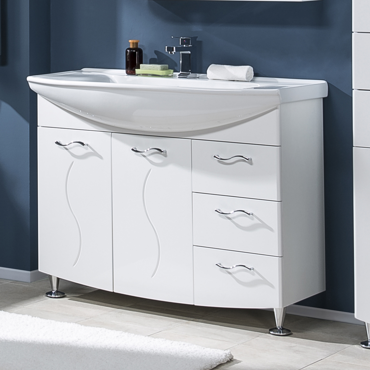 Тумба с раковиной Aquanet Моника 105 - 0