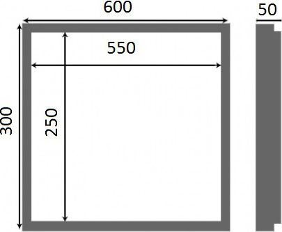 Люк настенный Люкер К 30x60 - 7