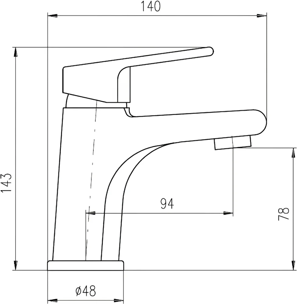Смеситель для раковины Rav Slezak Colorado черный матовый - золото CO326.5CMATZ - 1