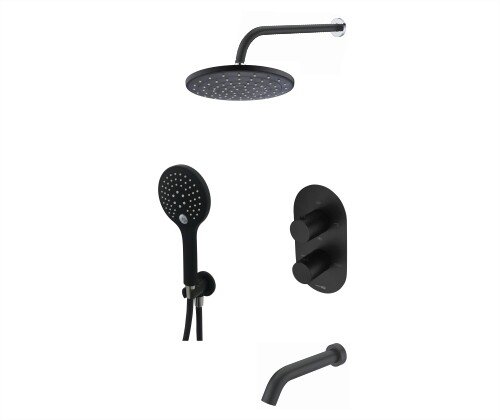 A177477 Встраиваемый комлплект для ванны с верхней душевой насадкой, лейкой и изливом - 0