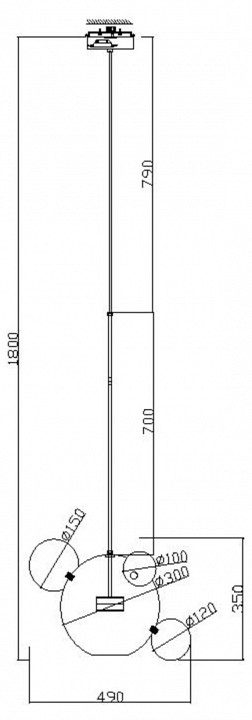Подвесной светодиодный светильник Freya Amoris FR5128PL-L10BS1 - 5