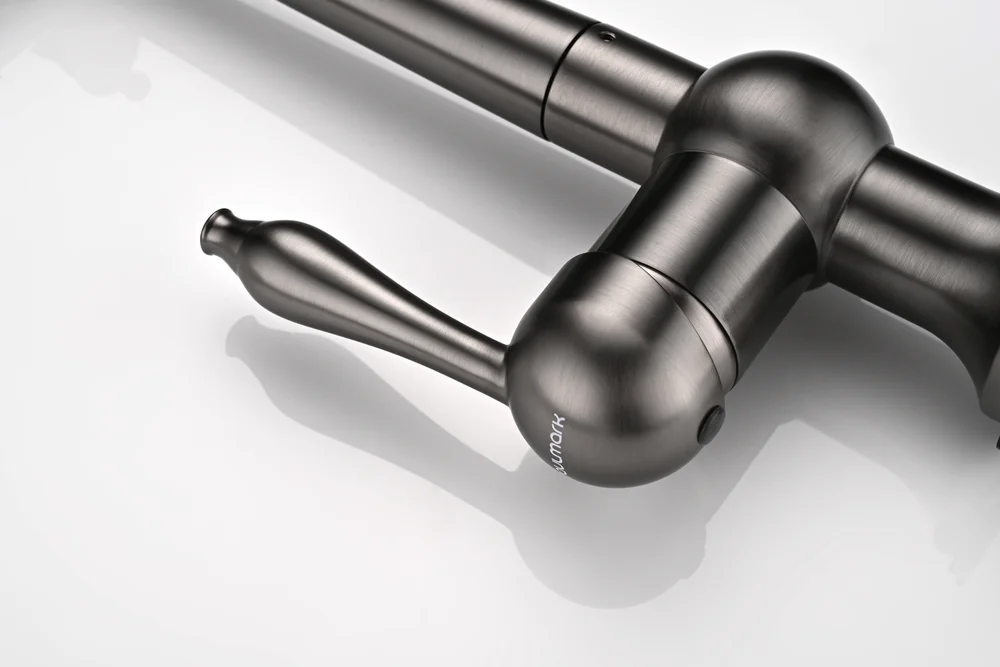 Смеситель для кухни Paulmark Retro темный хром Re213226-GM - 5