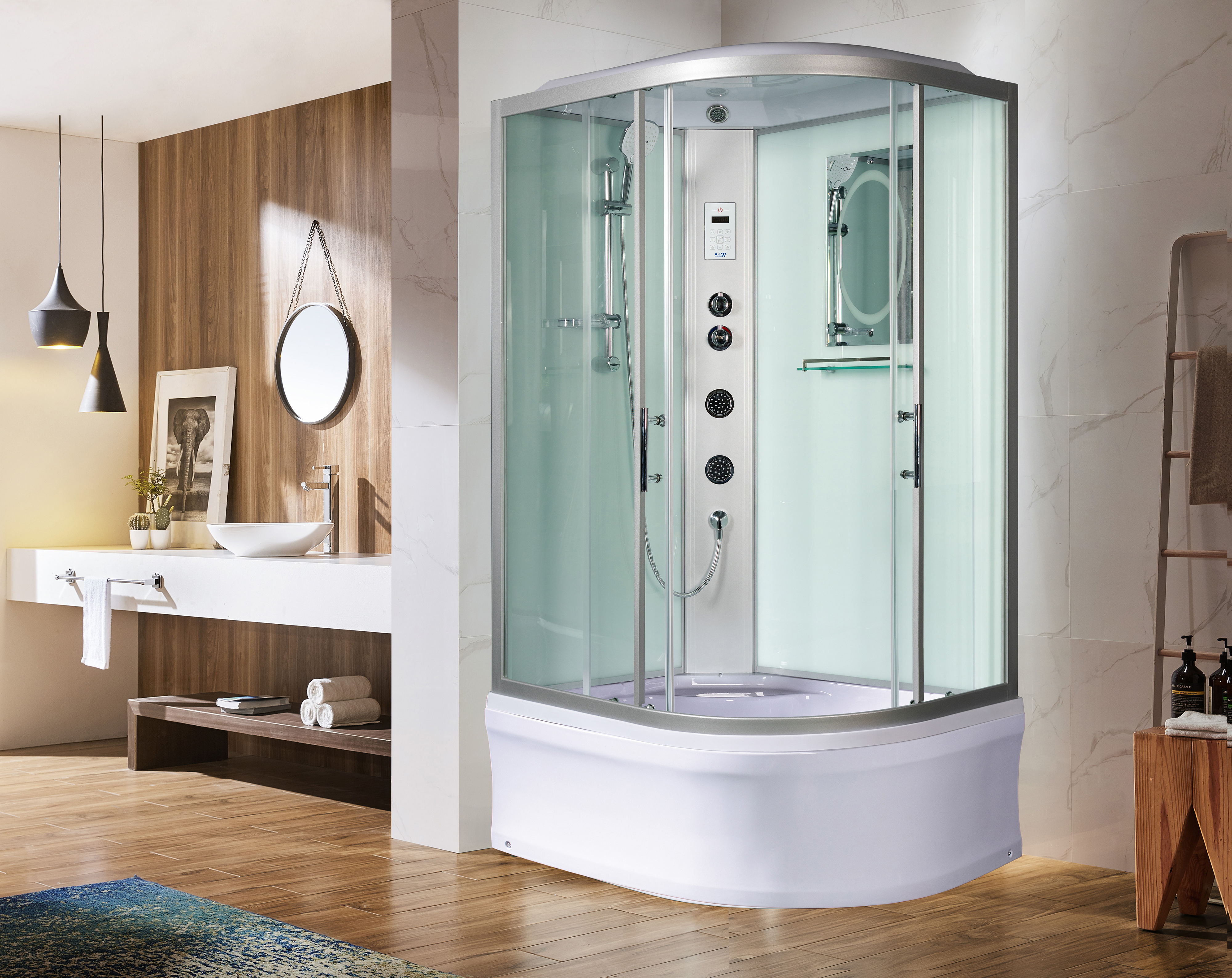 Душевая кабина Weltwasser WW500 Halle 1204 L 120х90 хром  10000003253 - 2